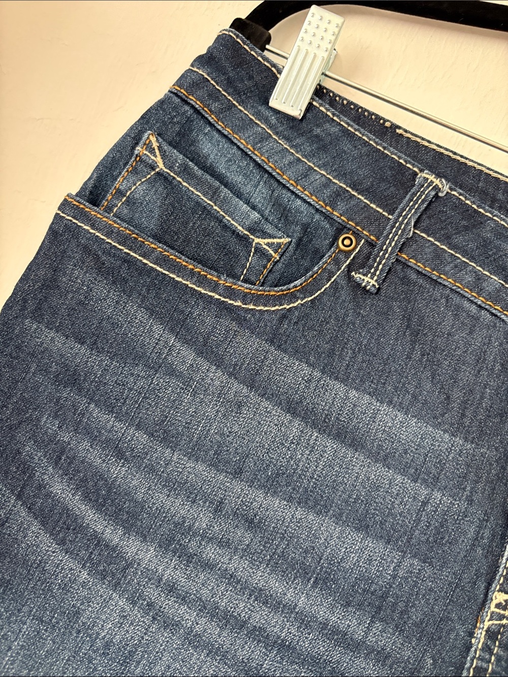 Famous Gazoz Bermuda Dark Blue Denim Shorts Size 12 - Picture 3 of 10